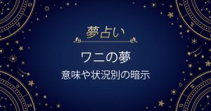 ワニの夢