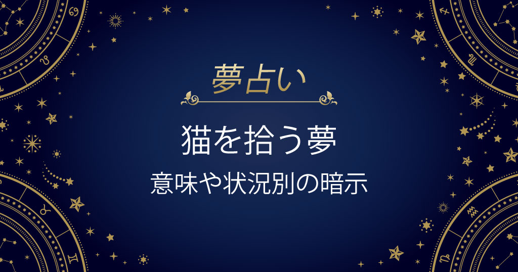 猫を拾う夢